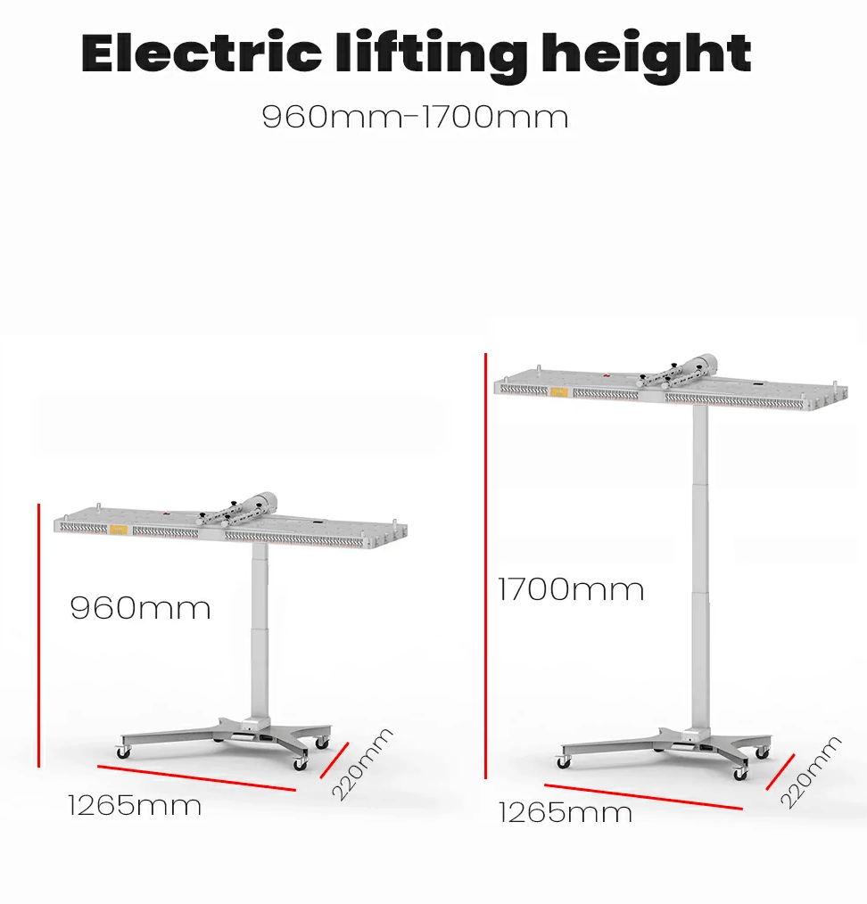 Uno Vita`s MS2000 - B - 360 Degree Rotating Red Light Therapy Panel Electric Bracket - Uno Vita AS