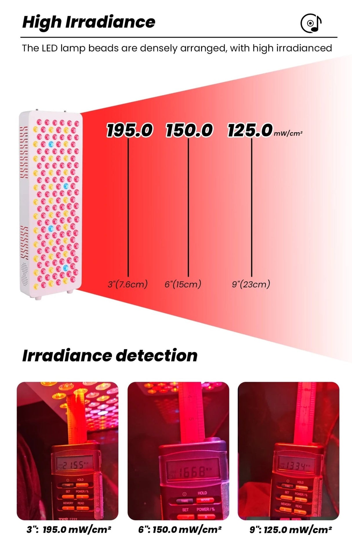 Uno Vita’s RLPRO200 - X2 – avansert rødlys - og NIR - lysterapi med 9 bølgelengder, musikk og Luci Phi - Uno Vita AS