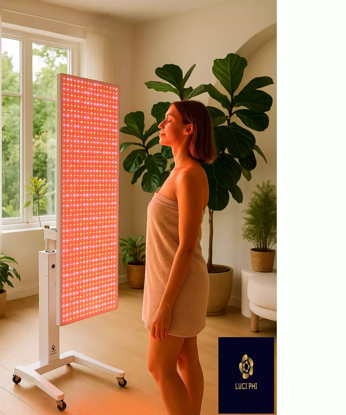 Uno Vita`s RLPRO2000L 9 - Wavelength High - Power Light Therapy Panel with Professional Stand - Uno Vita AS