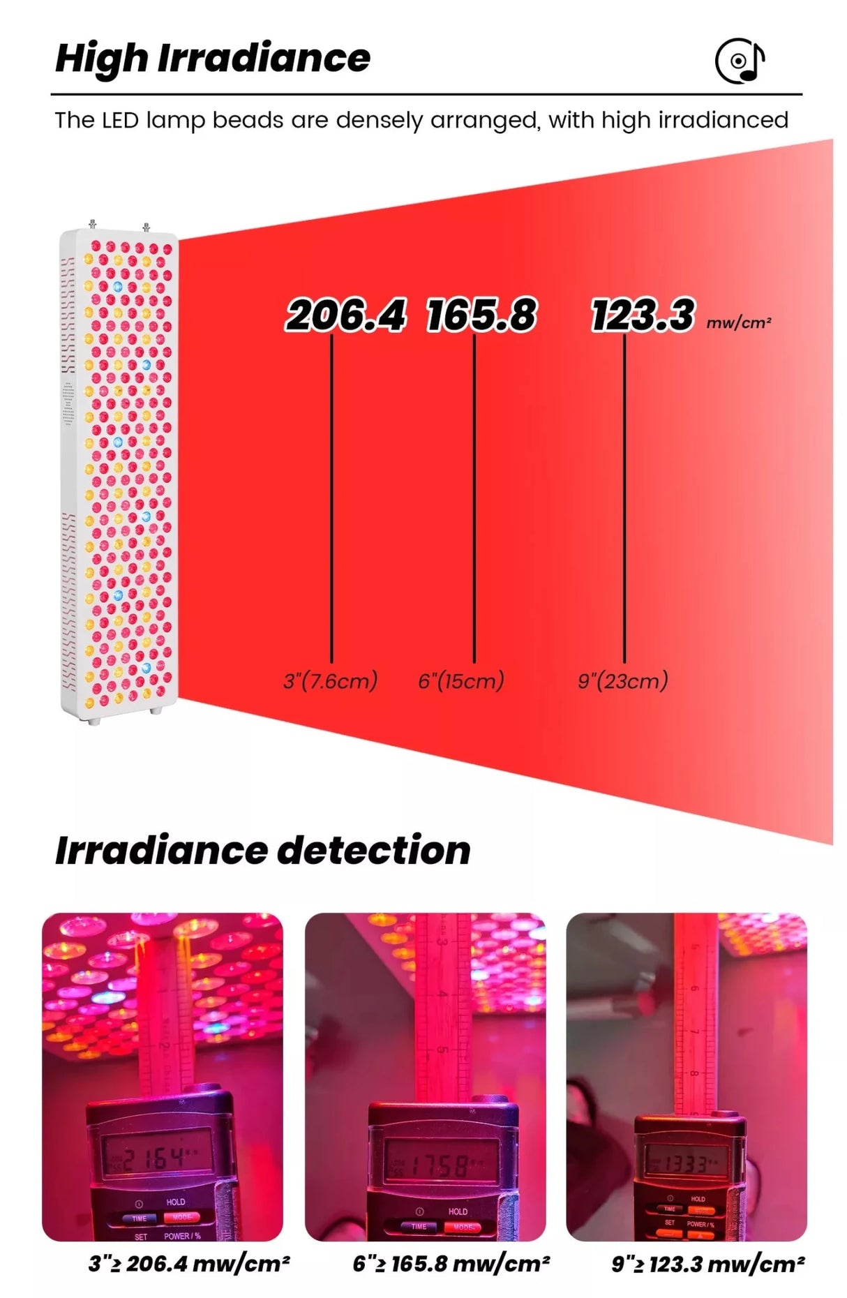 Uno Vita’s RLPRO300 - X2 – Innovative Red Light Therapy (9 waves – music – Luci Phi) - Uno Vita AS