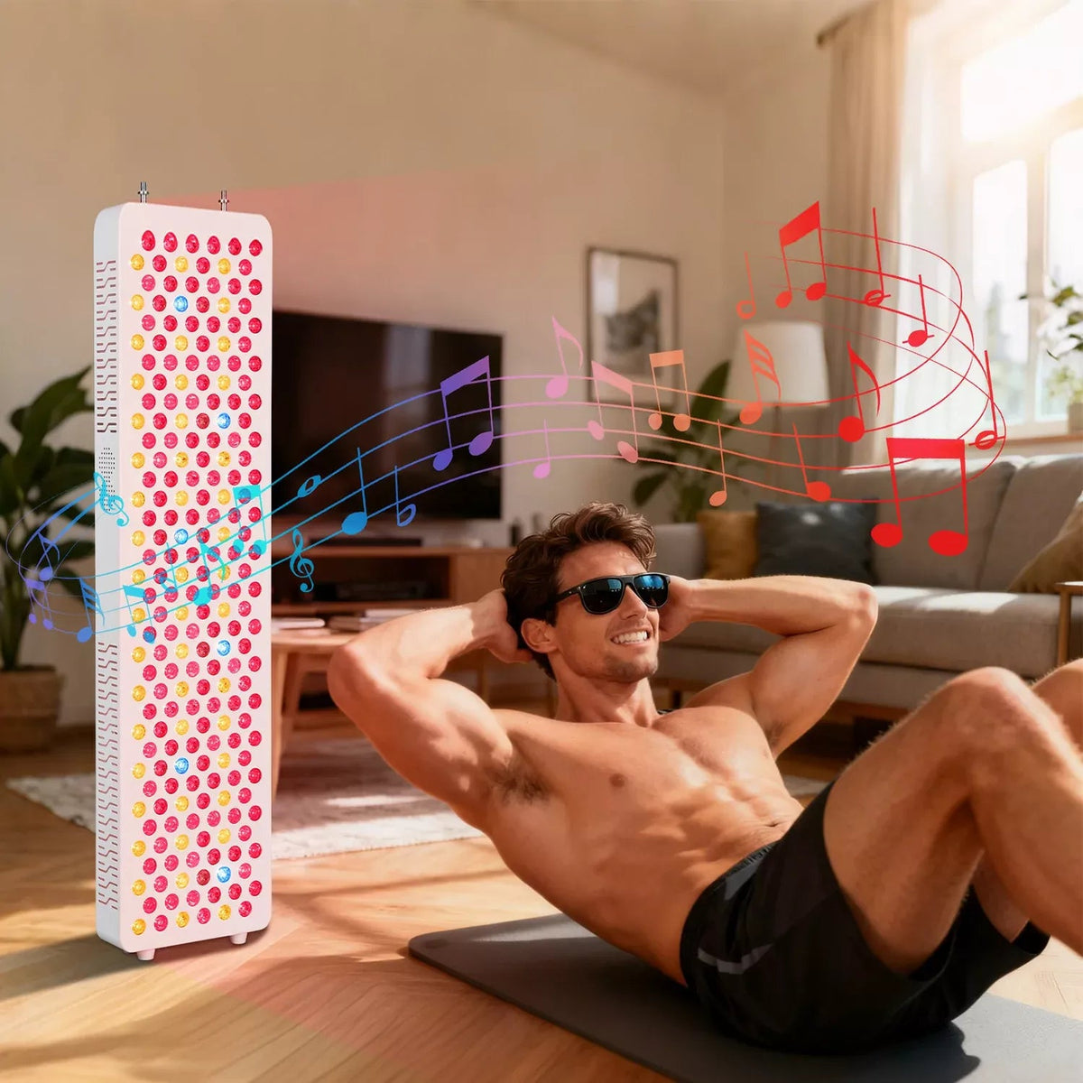 Uno Vita RLPRO300-X2 röd ljuspanel med 9 våglängder, LED-panel för rött ljus och NIR med app och musik
