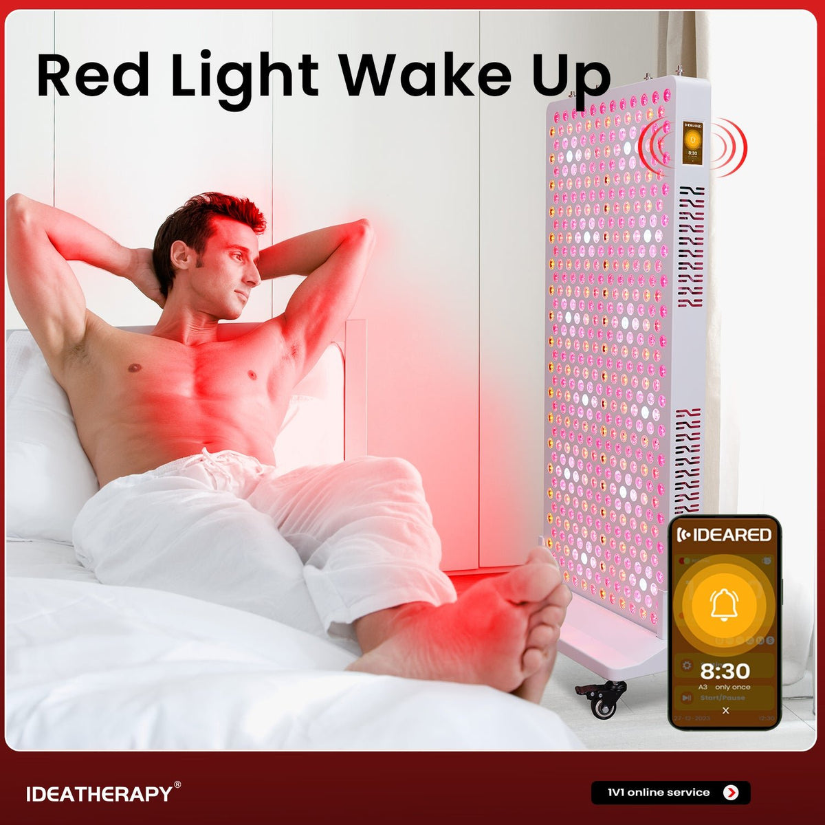 Uno Vitan RLPRO600 LED-terapiavalo (täyden spektrin punaisen valon hoito) - Uno Vita AS