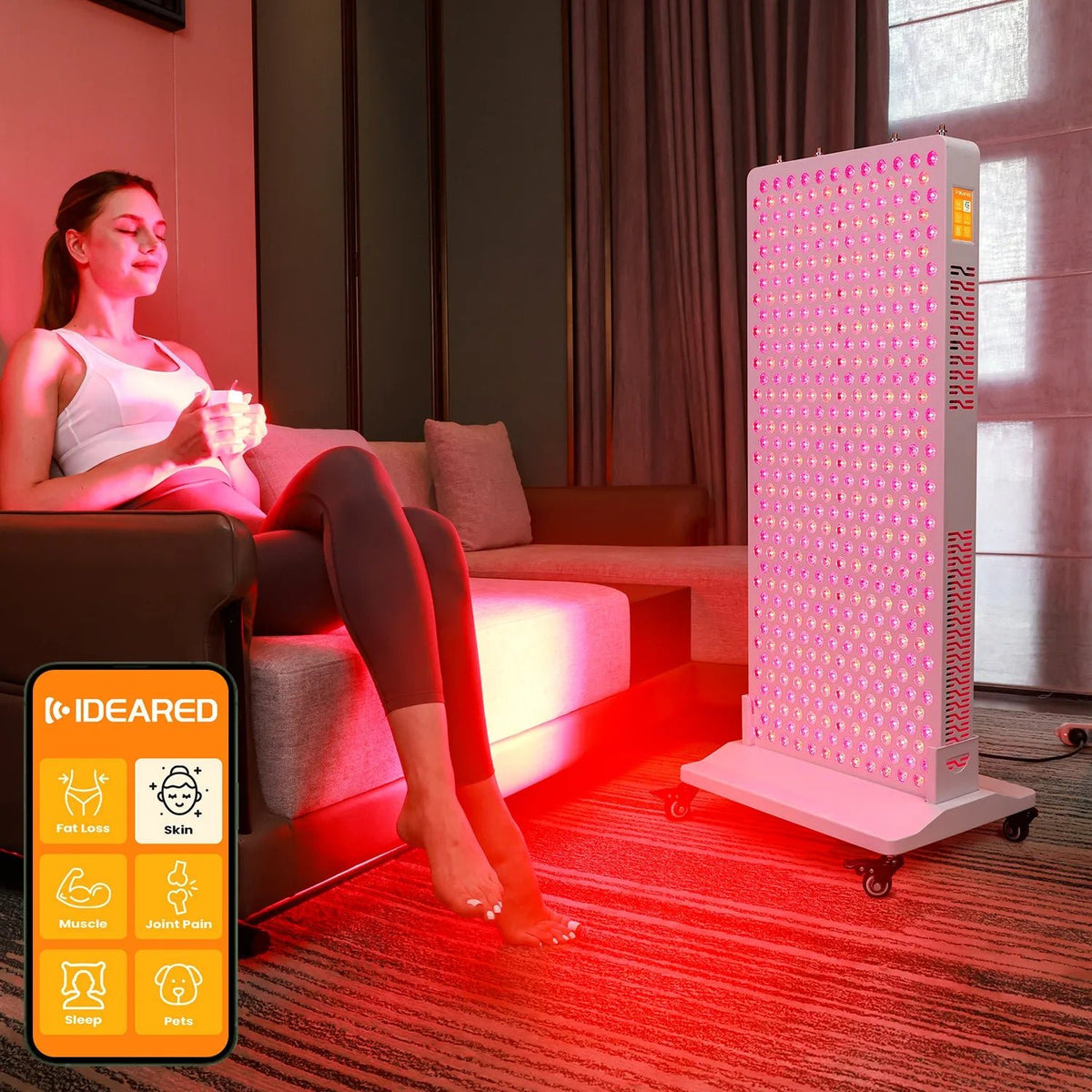 Uno Vitan RLPRO600 LED-terapiavalo (täyden spektrin punaisen valon hoito) - Uno Vita AS