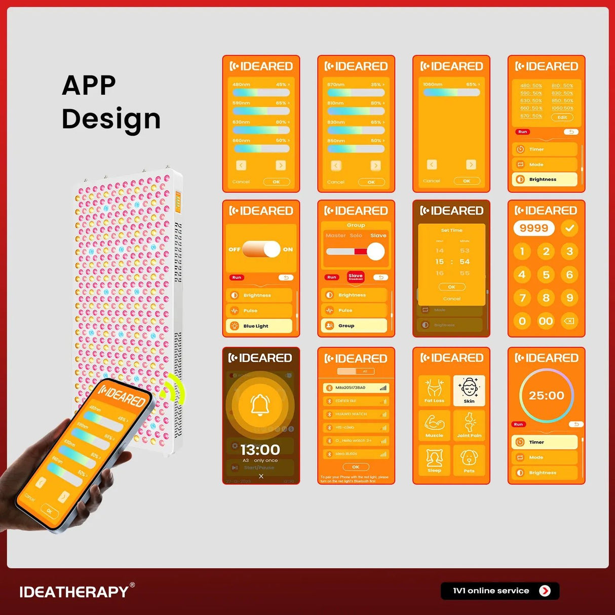 Uno Vita's RLPRO600 LED Therapy Light (full spectrum red light therapy) - Uno Vita AS