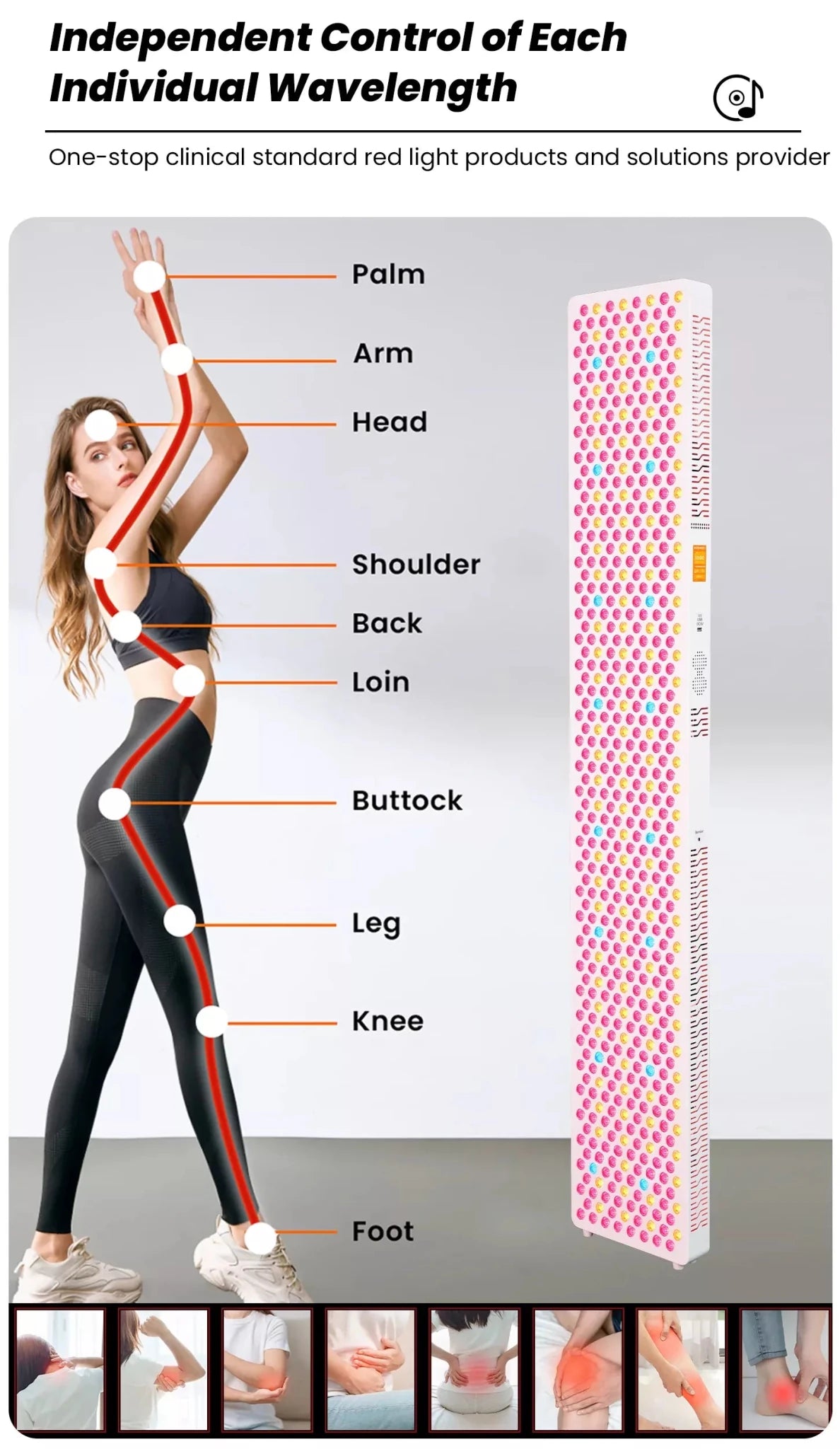 Uno Vita’s RLPRO600Max - X2 – Innovative Red Light Therapy (9 waves – music – Luci Phi) - Uno Vita AS