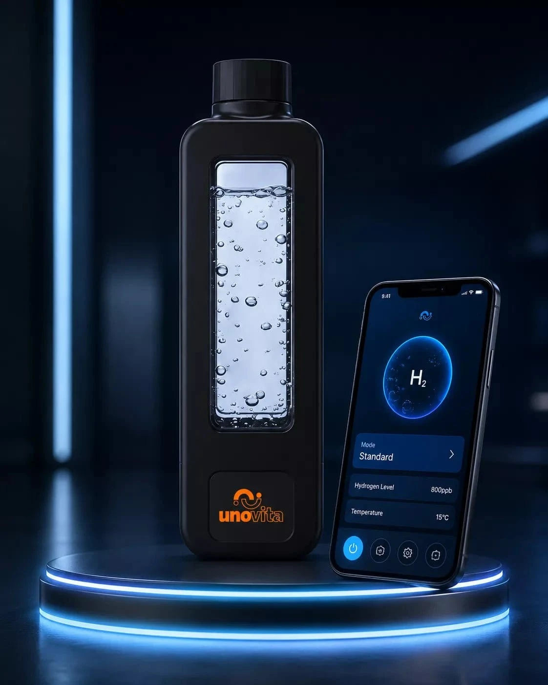 Uno Vitan Smart Hydrogen Water Cup Premium Edition - Uno Vita AS