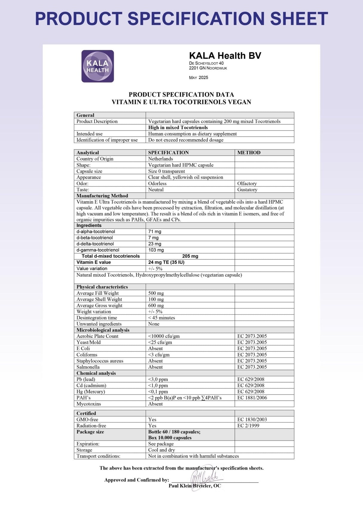 Vitamin E Ultra Tocotrienol 180 capsules - Uno Vita AS