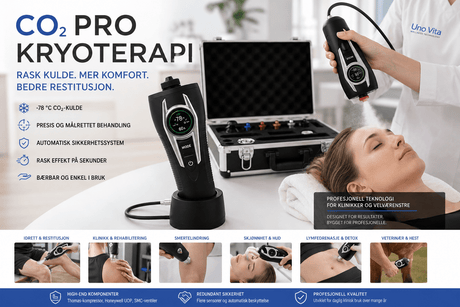 CO₂-kryoterapi: Rask lokal kuldebehandling for restitusjon, komfort og profesjonell klinikkdrift - Uno Vita AS