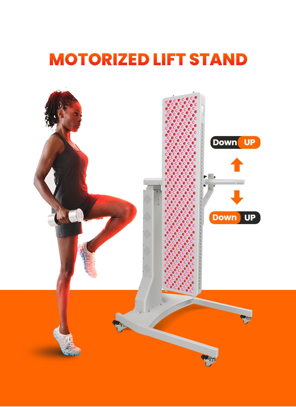 Motorized Lift Stand for UNO Vita's RLMAXC Series Red Light Panels