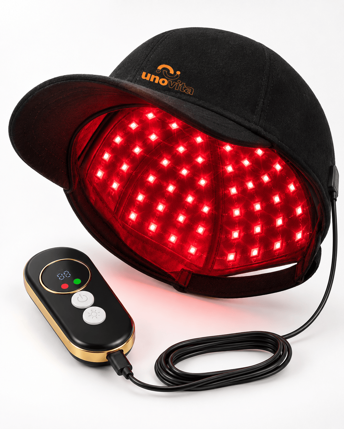 Uno Vita Red Light Therapy Cap (148 LED'er, 660/850 nm)