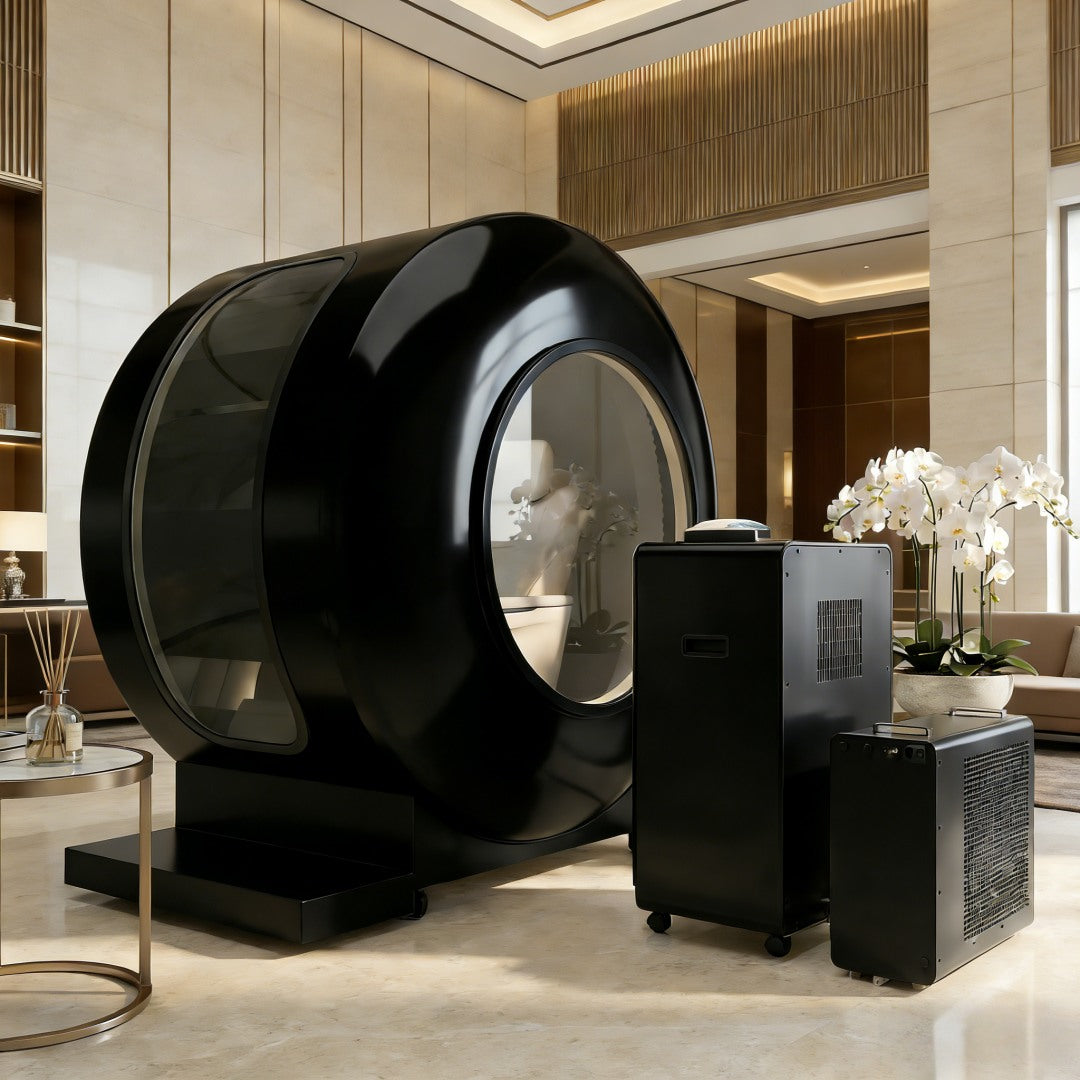 Uno Vita's Top Line HBOT Time Wheel Elite Hard-Shell Hyperbaric Oxygen Chamber for One Person (UnoVita YF-1003)