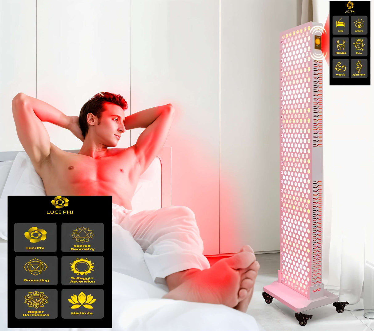 Uno Vitas RLPRO450Max – fortschrittliches 9-Wellenlängen-Hochleistungs-Lichttherapie-Panel