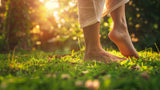 Earthing and grounding yoga and fitness food