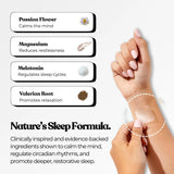 Patch serale alla melatonina, da applicare sul polso, con ingredienti botanici e di facile applicazione.