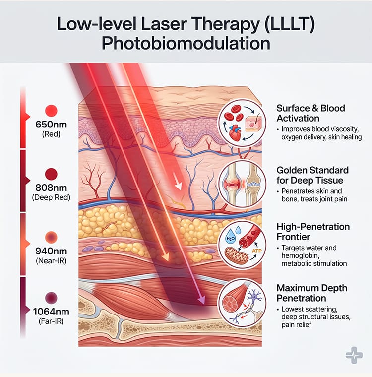 Kädessä pidettävä laser HD-Cure MAX – 4 aallonpituuden valohoito
