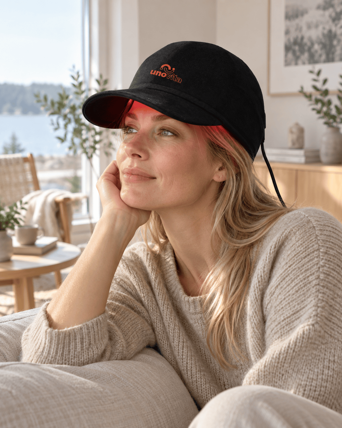 Uno Vita Red Light Therapy Cap (148 LED'er, 660/850 nm)