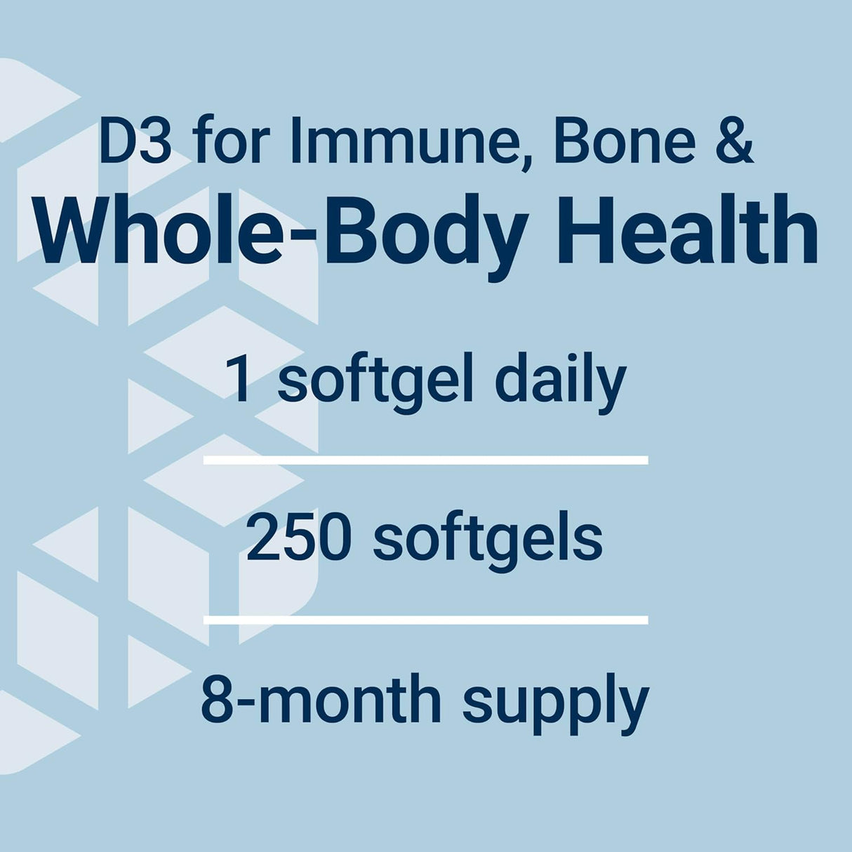 Vitamina D3 - 25 mcg (1000 UI, 250 Softgels)