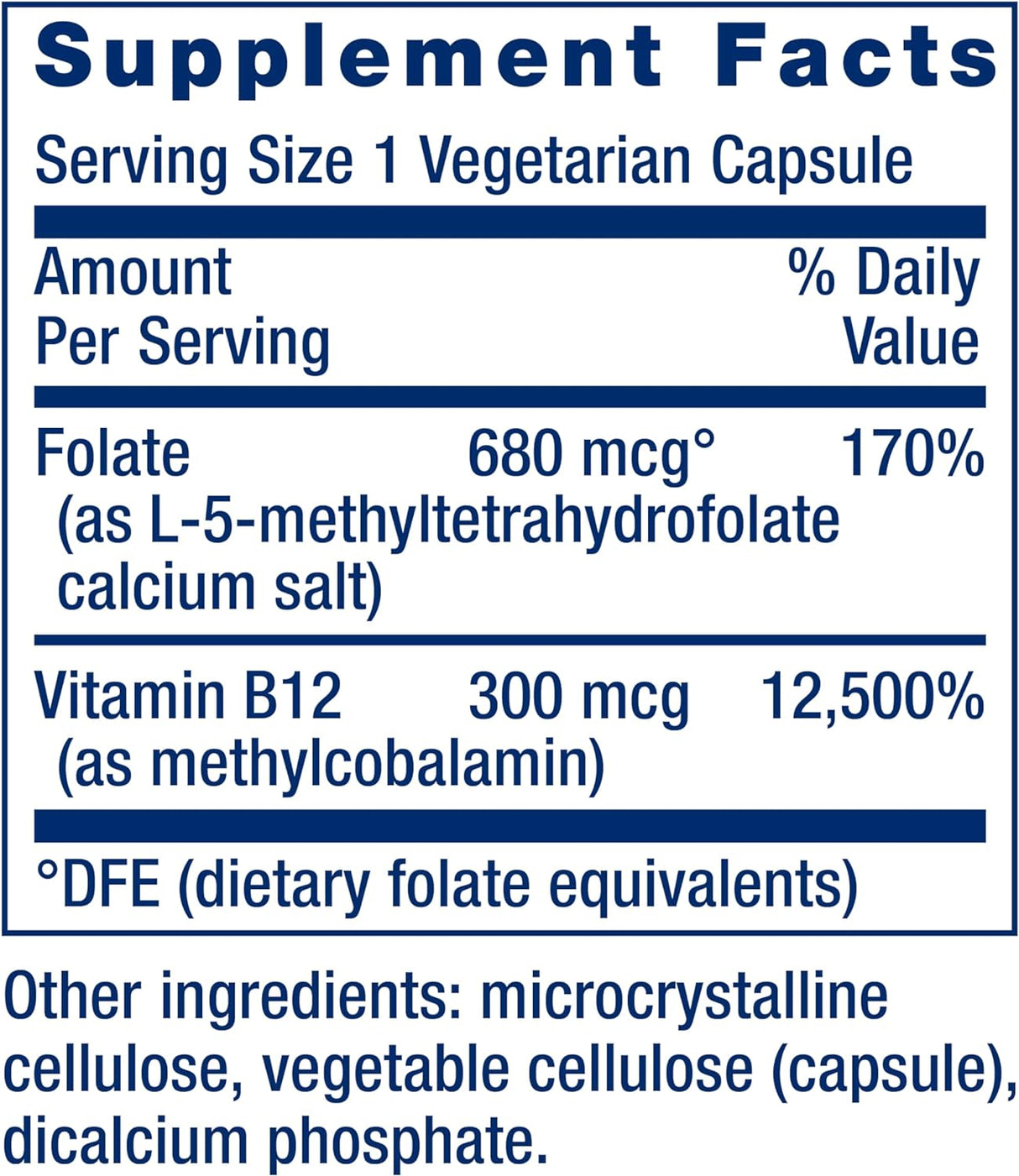 Bioaktiver Folat & Vitamin B12