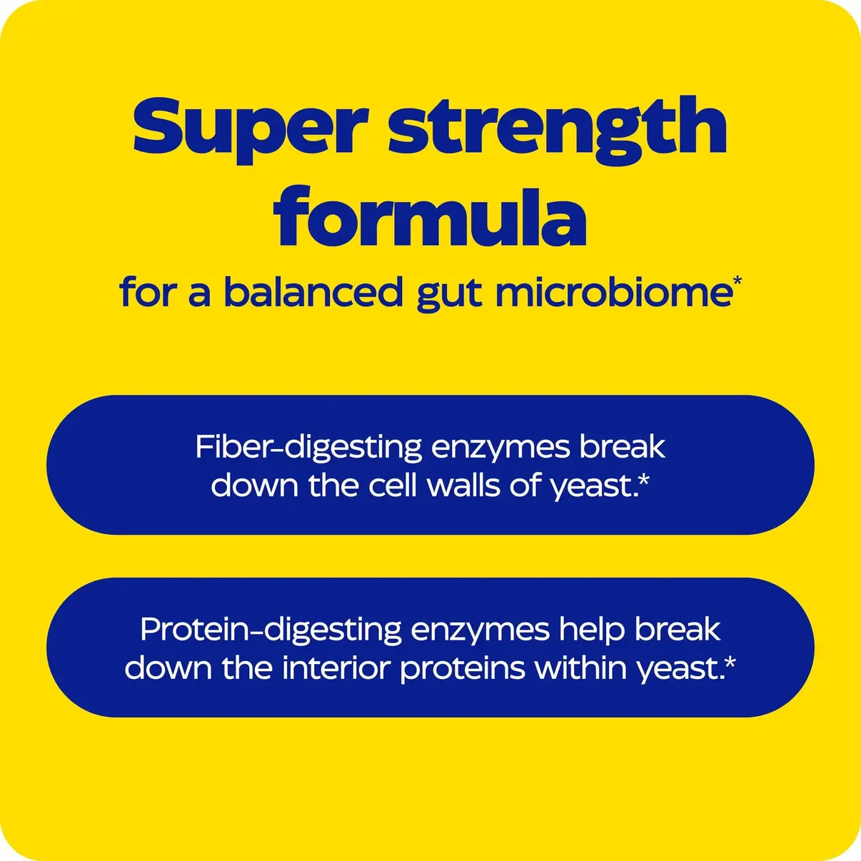 Superstarke Formel für ein ausgeglichenes Darmmikrobiom mit Enzymen für die Ballaststoff- und Proteinverdauung.