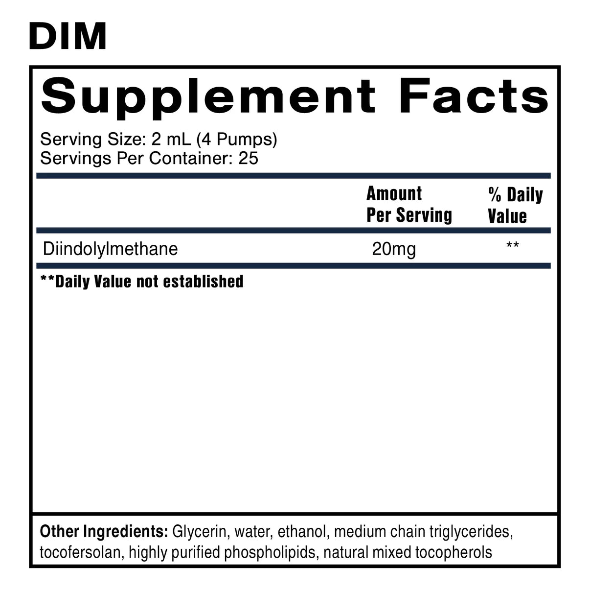 Nanoemulsified dim (50 ml)