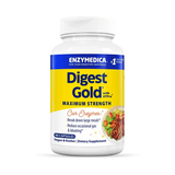 Digest Gold® mit ATPro® im weißen Behälter, gelb-blaues Design, enthält 90 pflanzliche Kapseln.