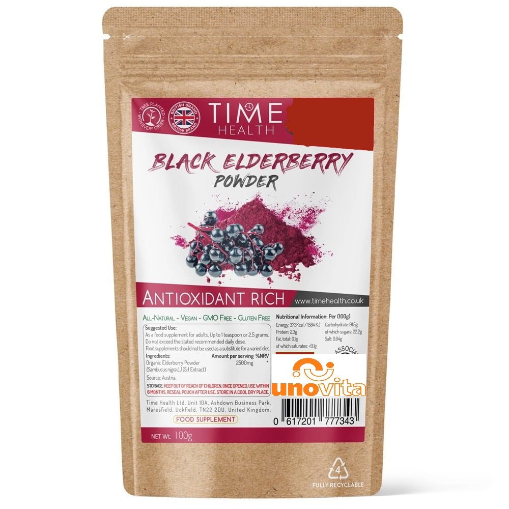 Schwarzes Elderberry Pulver (100 g)