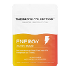Wellness patchpakken fra The Patch Collection i klare farver, med teksten "ENERGY ACTIVE BOOST" og 15 plastre.