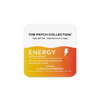 Livligt farvet pakke med wellnessplaster. Teksten "ENERGY ACTIVE BOOST" er fremhævet. Vegansk og vandafvisende.
