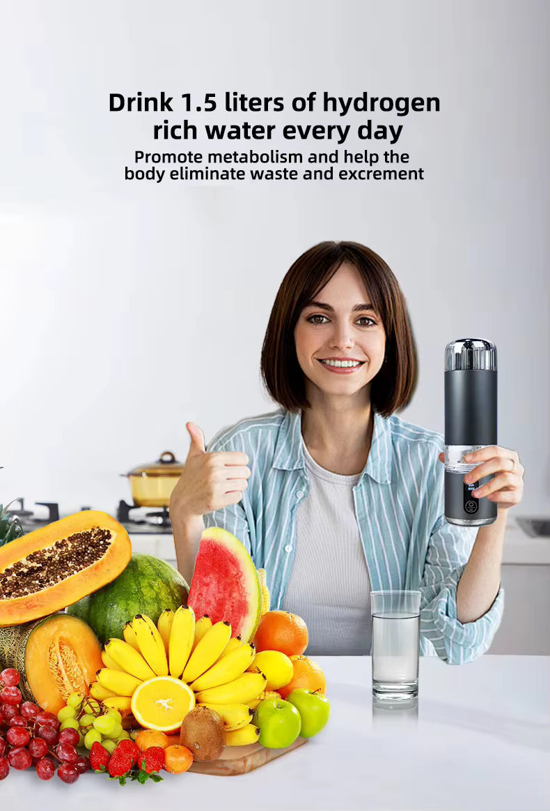 Uno Vita Sport H2 - Botella de agua de hidrógeno sobresaturada (8000 ppb)