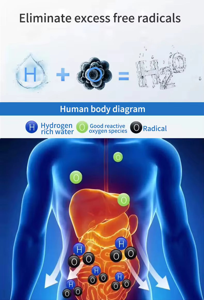 Uno Vita Sport H2 - Botella de agua de hidrógeno sobresaturada (8000 ppb)