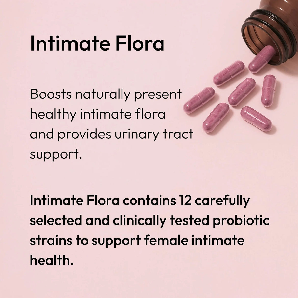 Flore intime – Microbiome vaginal et soutien aux infections urinaires – Probiotiques, canneberge, D-Mannose