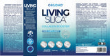 LIVING SILICA® Collagen Booster, flytende kosttilskudd i en 1000 ml flaske, med blå og hvit etikett.