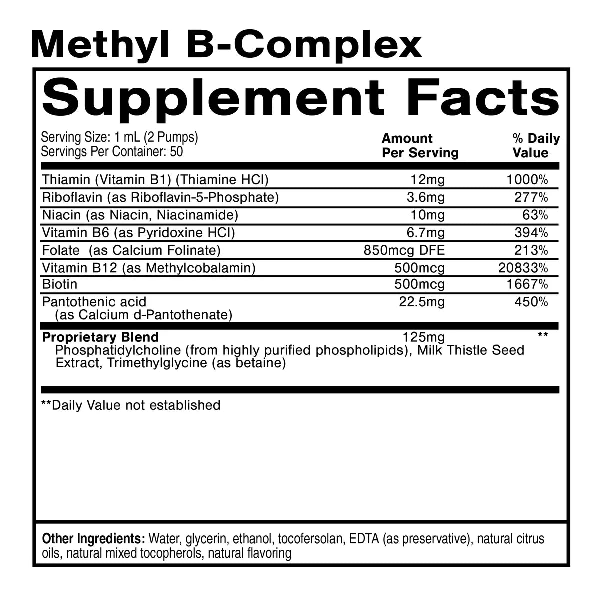 Complejo de metil B liposomal