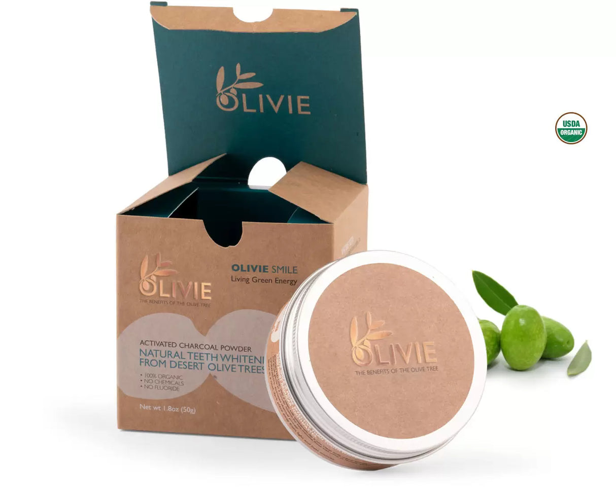 OLIVIE SMILE - Natural teeth whitening from desert olive trees