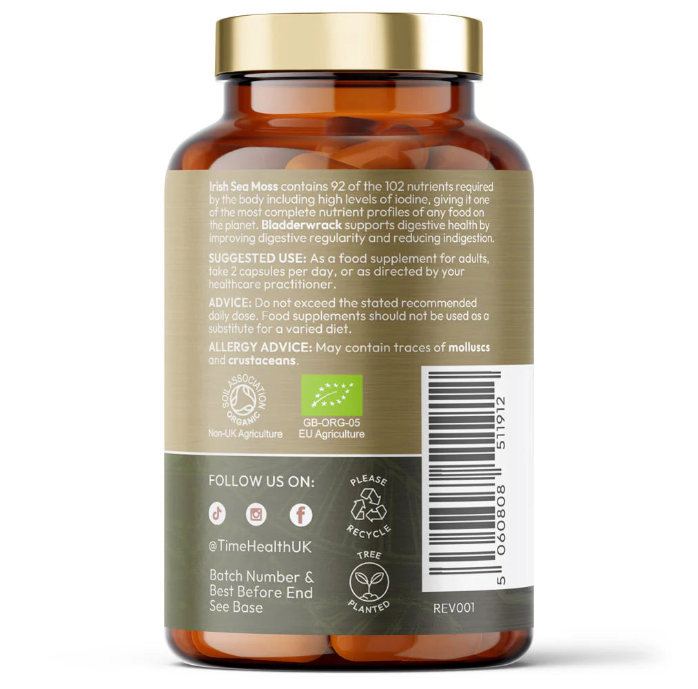 Mousse de mer d'Irlande et fucus biologiques