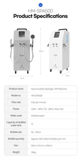 Farbton -Licht nanobulble Wasserstoff -Spa -Generator