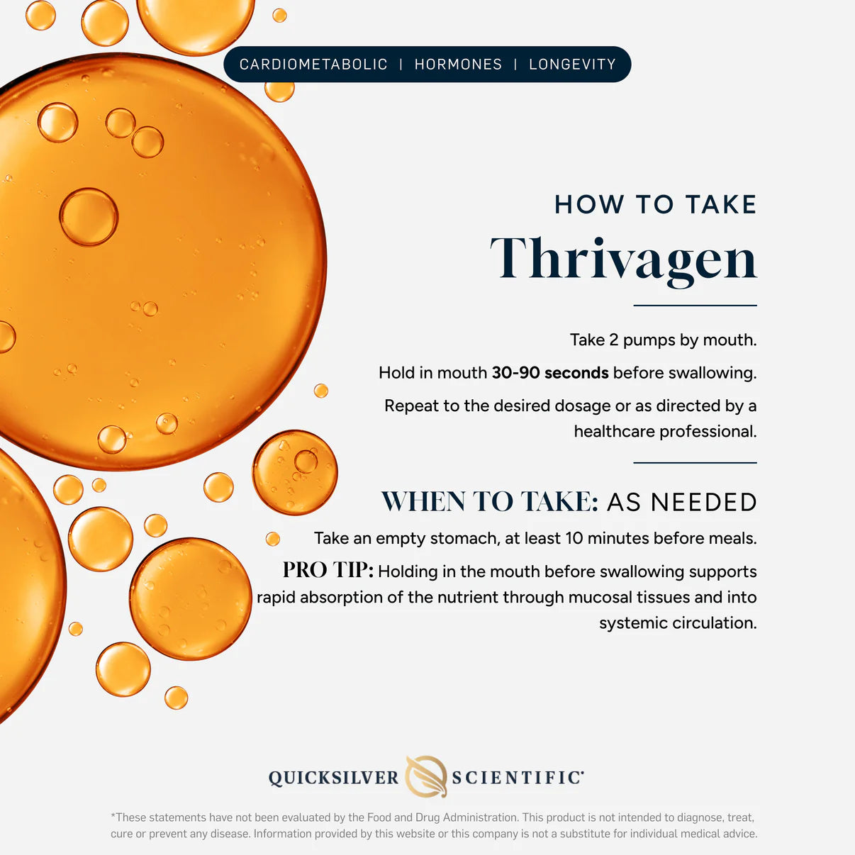 Thrigagen herb drops from Quicksilver Scientific