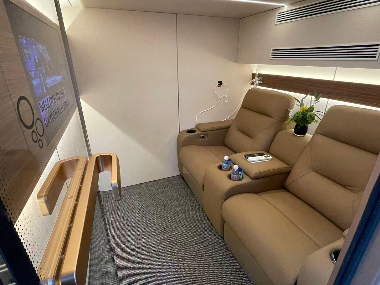 Uno Vita's Ueerl H6 Double Cabin Hard-Shell Hyperbaric Oxygen Chamber for Two Persons