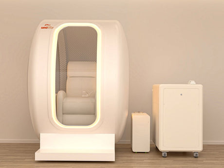 Uno Vita's Top Line HBOT Time Wheel Elite Hard-Shell Hyperbaric Oxygen Chamber for One Person (UnoVita YF-1003)