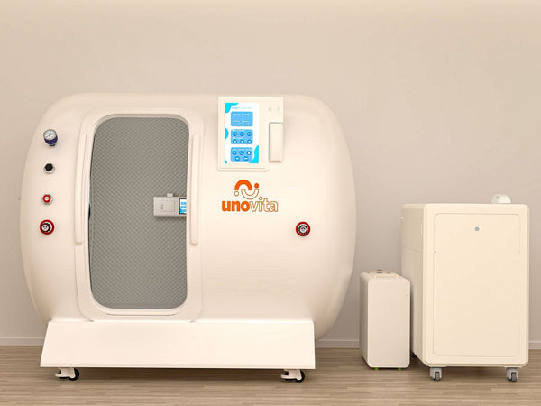 Uno Vita's Top Line HBOT Duo Side-By-Side Lounge Hard-Shell Hyperbaric Oxygen Chamber for Two Persons (UnoVita YF-2003)