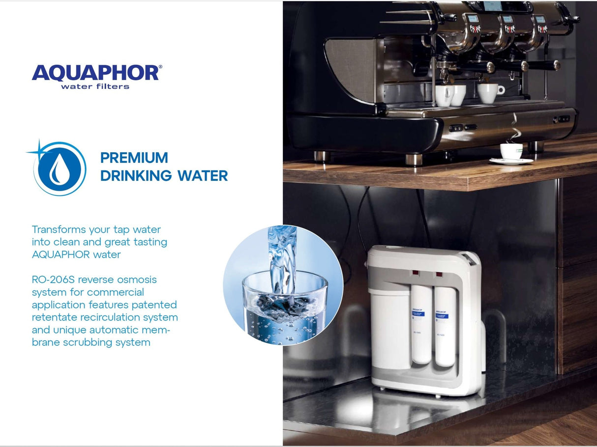 Aquaphor RO - 206S - HoReCa (filtre à eau compact à osmose inverse) - Uno Vita AS