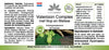 Valerian Complex med humle og sitronmelisse, 60 veganske kapsler i en praktisk emballasje.