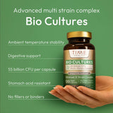 Bio Cultures - Digestive Support - 55 Billion CFU - Stomach Acid Resistant - Uno Vita AS