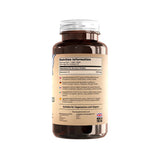 Flacon marron de gélules d'huile de nigelle, 1000 mg par gélule, 90 gélules, étiquette vegan, sans allergène.