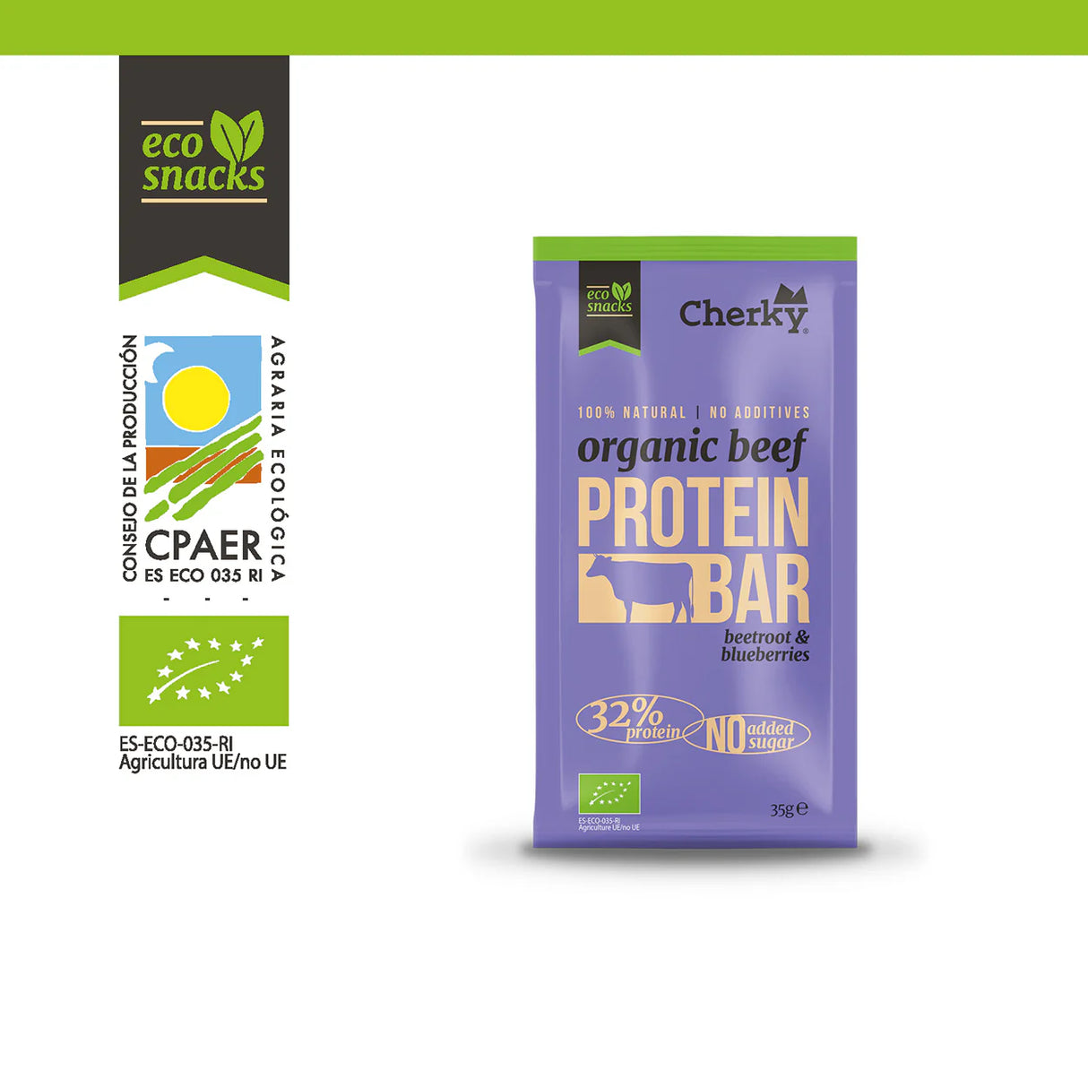 Eco Beef Protein Bar With Beets and Bluberries (35 g)