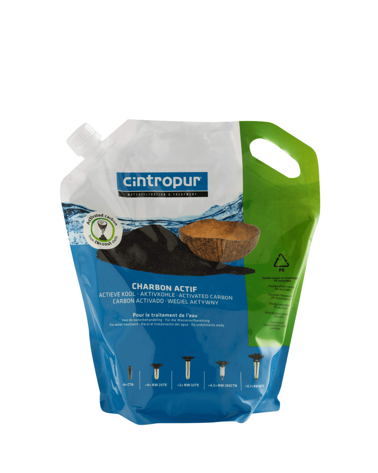 Cintropur Activated Carbon - 3.4 liters - Uno Vita AS