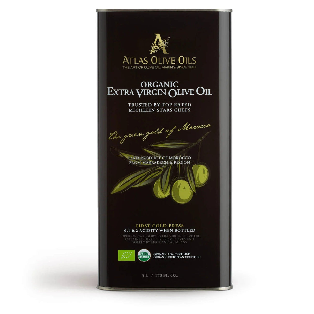 Desert Miracle - Atlas Olive Oil - Ultra Premium Extra Virgin olive oil 5 liters - Uno Vita AS