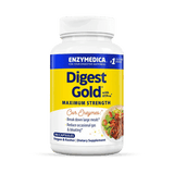 Digest Gold® with ATPro® in a white container, yellow and blue design, contains 90 vegetable capsules.