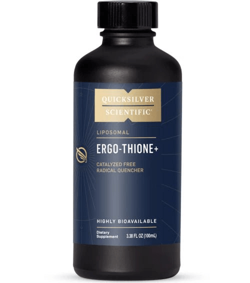 Quicksilver Scientific Ergo-Thione+ リポソーム、エルゴチオネインとグルタチオンを含む 100 ml ボトル