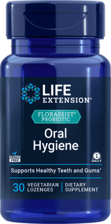 Life Extension FLORASSIST Probiotiques Hygiène Buccale, 30 pastilles végétariennes